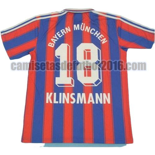 camiseta primera equipacion bayern de múnich 1995-1997 klinsmann 18