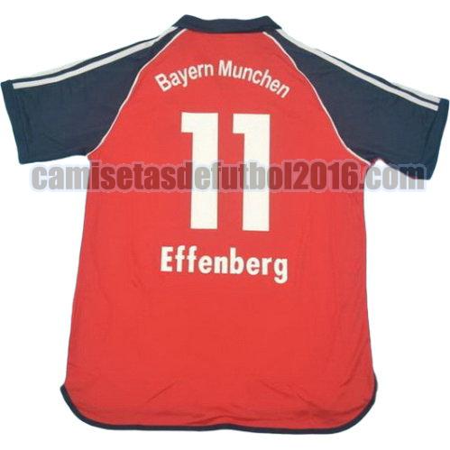 camiseta primera equipacion bayern de múnich 2000-2001 effenberg 11