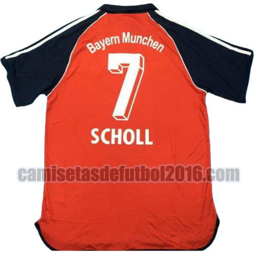 camiseta primera equipacion bayern de múnich 2000-2001 scholl 7