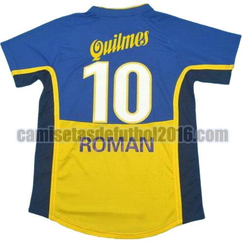 camiseta primera equipacion boca juniors 2001 roman 10