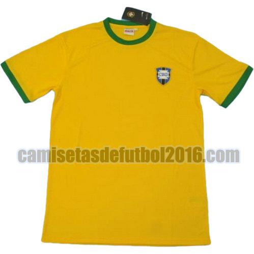 camiseta primera equipacion brasil 1970