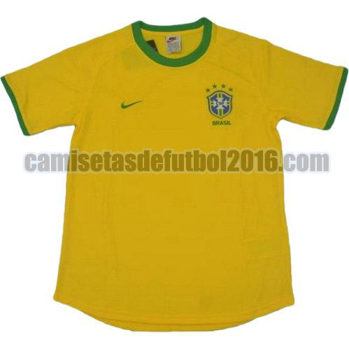 camiseta primera equipacion brasil 2000