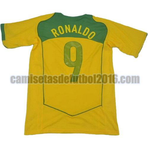 camiseta primera equipacion brasil 2004 ronaldo 9