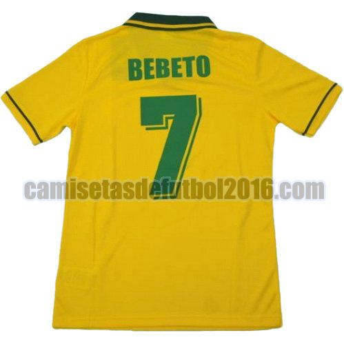camiseta primera equipacion brasil copa mundial 1994 bereto 7