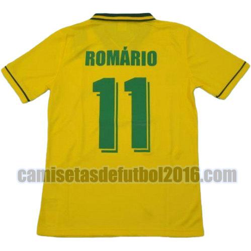 camiseta primera equipacion brasil copa mundial 1994 romario 11