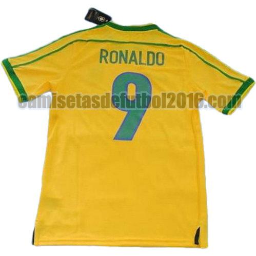 camiseta primera equipacion brasil copa mundial 1998 ronaldo 9