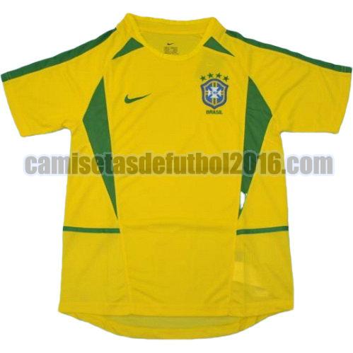 camiseta primera equipacion brasil copa mundial 2002