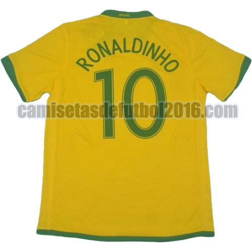 camiseta primera equipacion brasil copa mundial 2006 ronaldinho 10