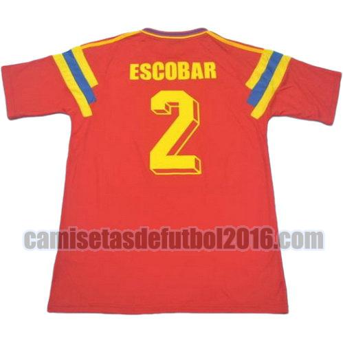 camiseta primera equipacion colombia 1990 escobar 2