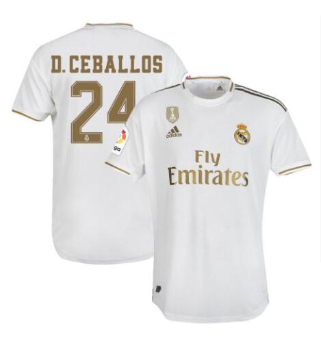 camiseta primera equipacion daniel ceballos Real Madrid 2020