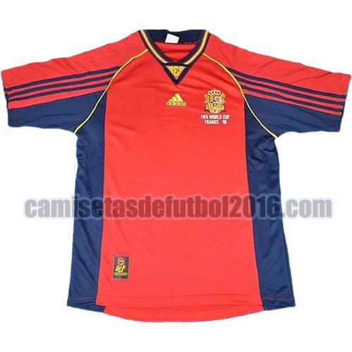 camiseta primera equipacion españa copa mundial 1998
