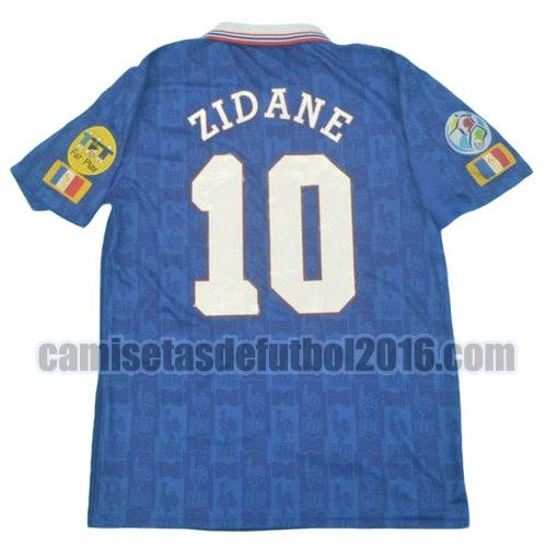 camiseta primera equipacion francia 1996 zidane 10
