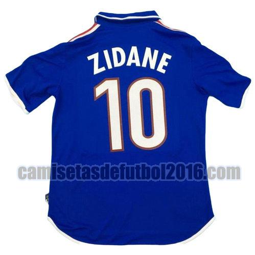 camiseta primera equipacion francia 2000 zidane 10