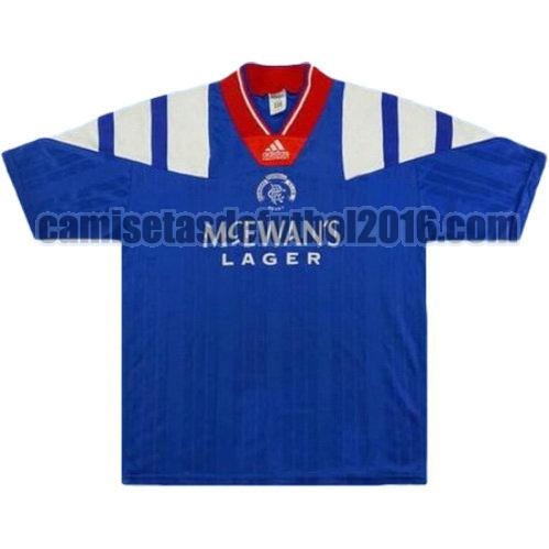 camiseta primera equipacion glasgow rangers 1992-1994