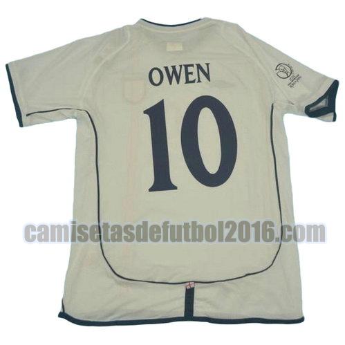 camiseta primera equipacion inglaterra 2002 owen 10