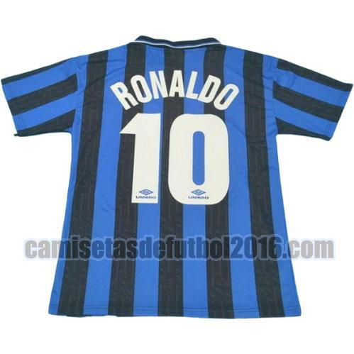 camiseta primera equipacion inter milan 1997-1998 ronaldo 10