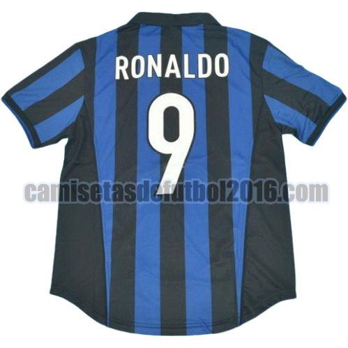 camiseta primera equipacion inter milan 1998-1999 ronaldo 9