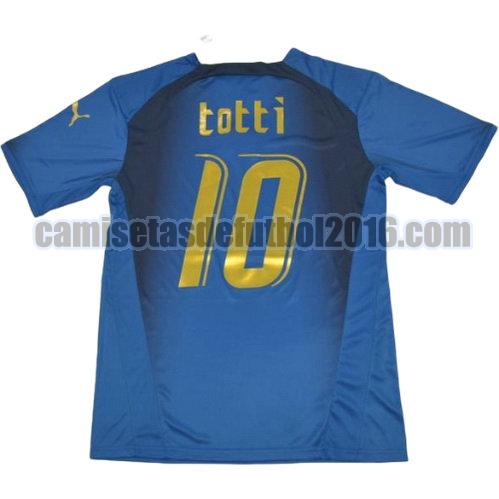 camiseta primera equipacion italia copa mundial 2006 totti 10