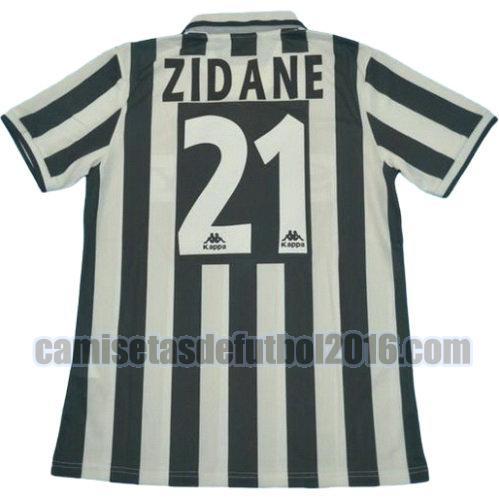 camiseta primera equipacion juventus 1996-1997 zidane 21
