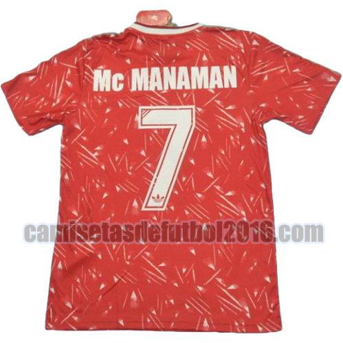 camiseta primera equipacion liverpool 1989-1990 mc manaman 7