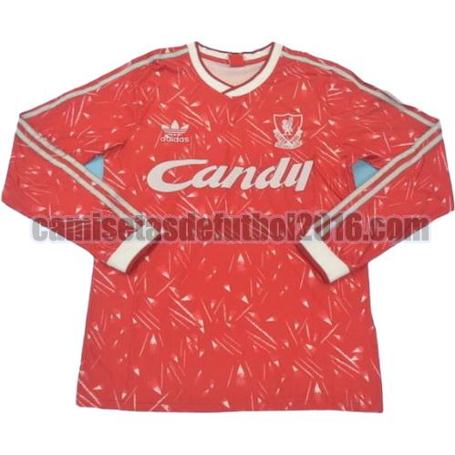 camiseta primera equipacion liverpool 1989-1990 ml