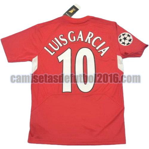 camiseta primera equipacion liverpool 2004-2005 luis garcia 10