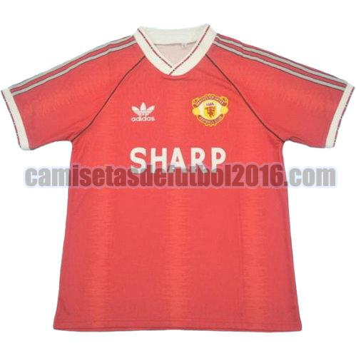camiseta primera equipacion manchester united 1990-1992