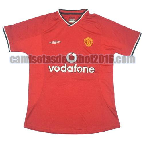 camiseta primera equipacion manchester united 2000-2002