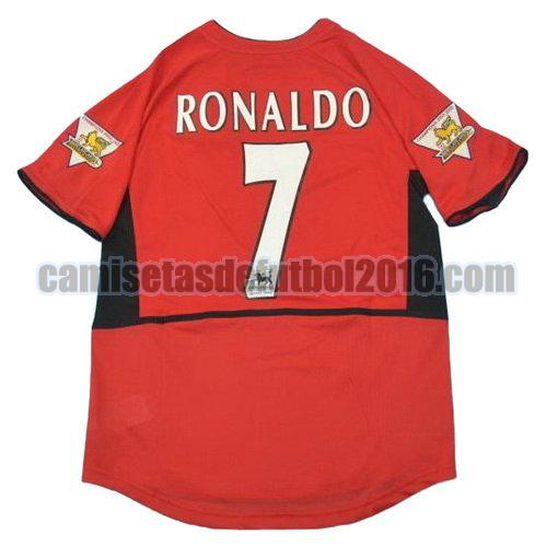 camiseta primera equipacion manchester united 2002-2004 ronaldo 7