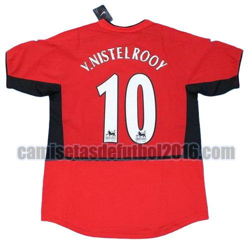 camiseta primera equipacion manchester united 2002-2004 v.nistelrooy 10