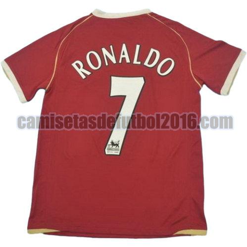 camiseta primera equipacion manchester united 2005-2006 ronaldo 7
