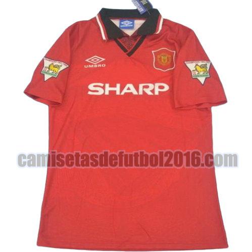 camiseta primera equipacion manchester united pl 1995-1996