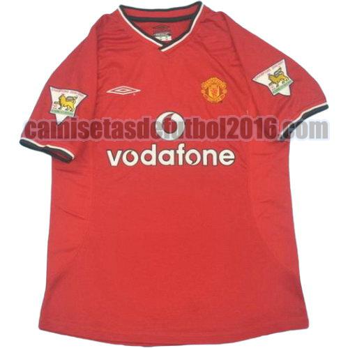 camiseta primera equipacion manchester united pl 2000-2002