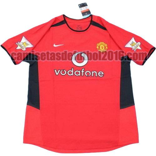 camiseta primera equipacion manchester united pl 2002-2004