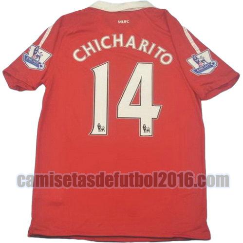 camiseta primera equipacion manchester united pl 2010-2011 chicharito 14