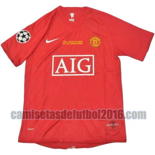 camiseta primera equipacion manchester united ucl 2008