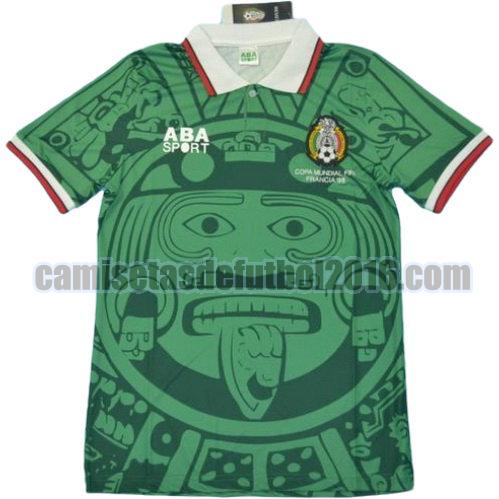 camiseta primera equipacion méxico copa mundial 1998