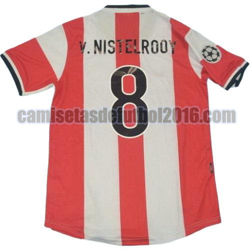 camiseta primera equipacion psv eindhoven 1998 v.nistelrooy 8