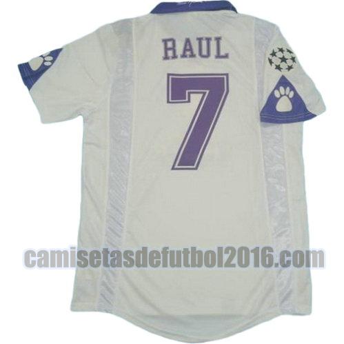 camiseta primera equipacion real madrid 1997-1998 raul 7