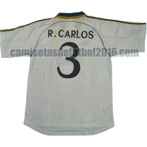 camiseta primera equipacion real madrid 1999-2000 r.carlos 3
