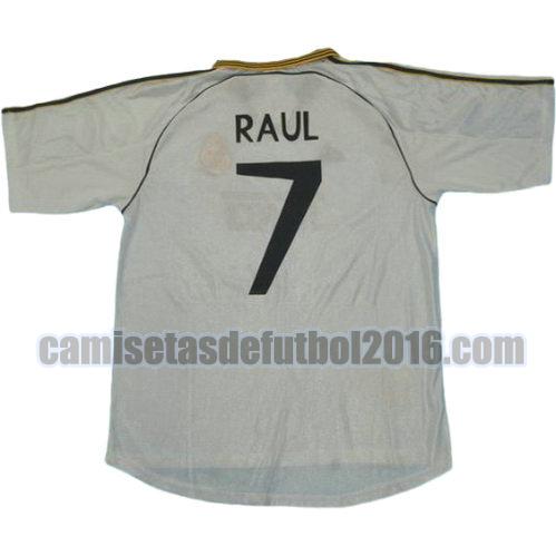 camiseta primera equipacion real madrid 1999-2000 raul 7