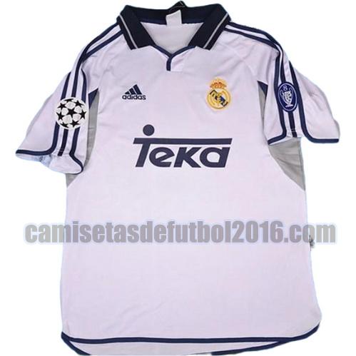 camiseta primera equipacion real madrid 2001-2002