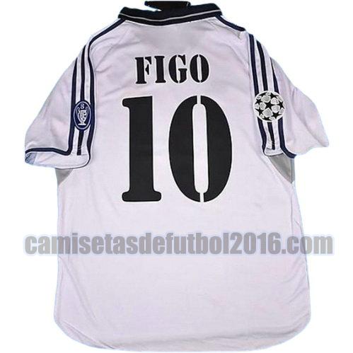 camiseta primera equipacion real madrid 2001-2002 figo 10