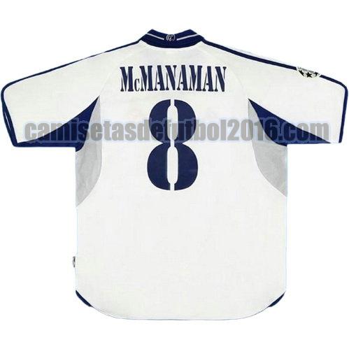 camiseta primera equipacion real madrid 2001-2002 mcmanaman 8