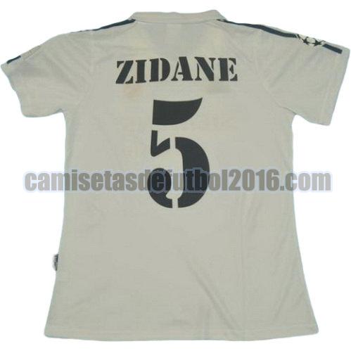 camiseta primera equipacion real madrid 2002-2003 zidane 5