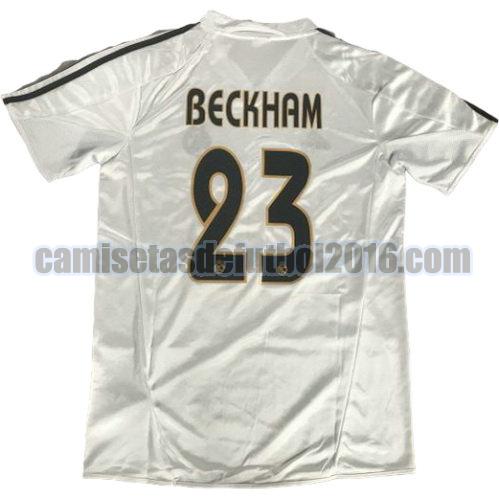 camiseta primera equipacion real madrid 2003-2004 beckham 23