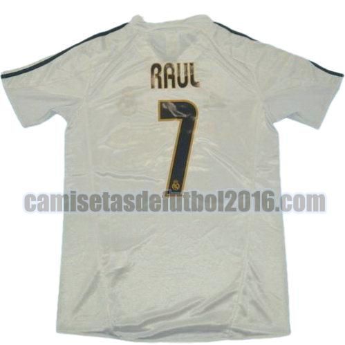 camiseta primera equipacion real madrid 2003-2004 raul 7