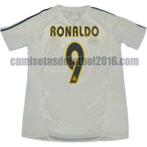 camiseta primera equipacion real madrid 2003-2004 ronaldo 9