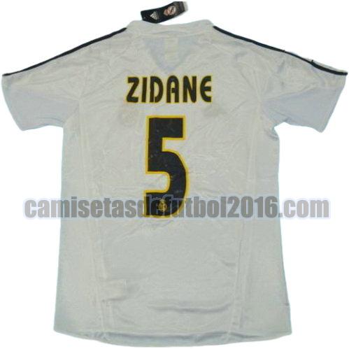 camiseta primera equipacion real madrid 2003-2004 zidane 5