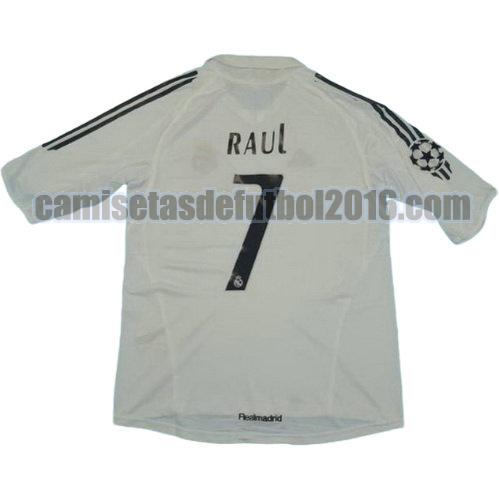 camiseta primera equipacion real madrid 2005-2006 raul 7